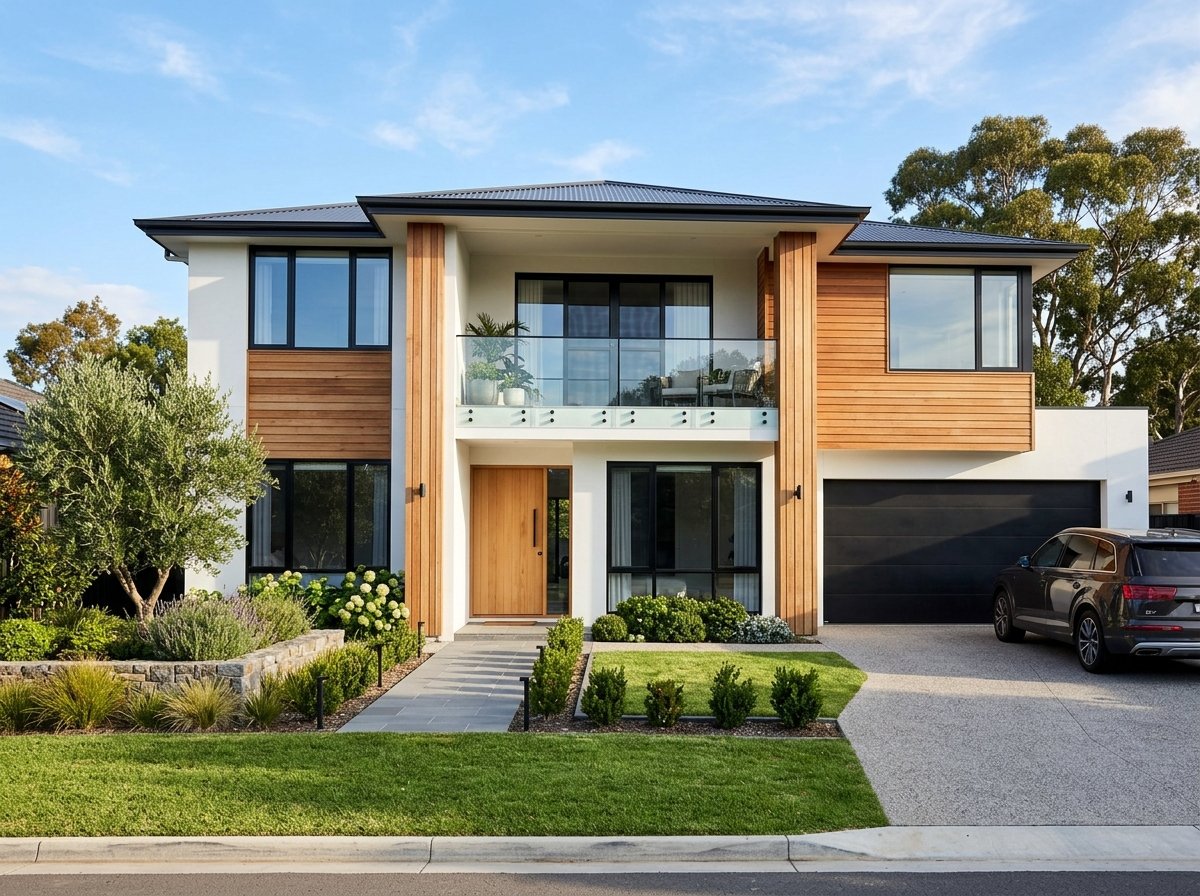 Modern house painted by K & M Painters